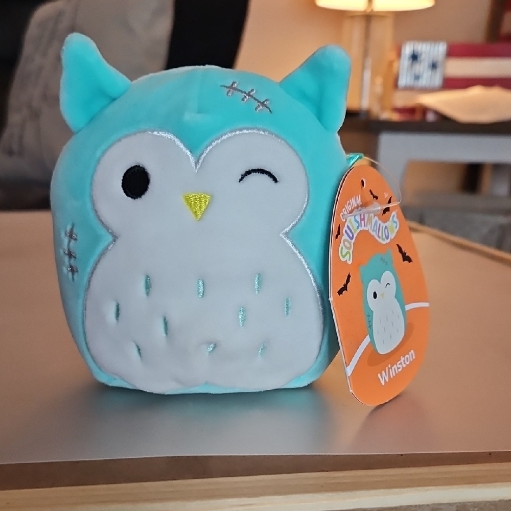 4.5" Winston The Frankenstein Owl Halloween Squishmallow 2023
